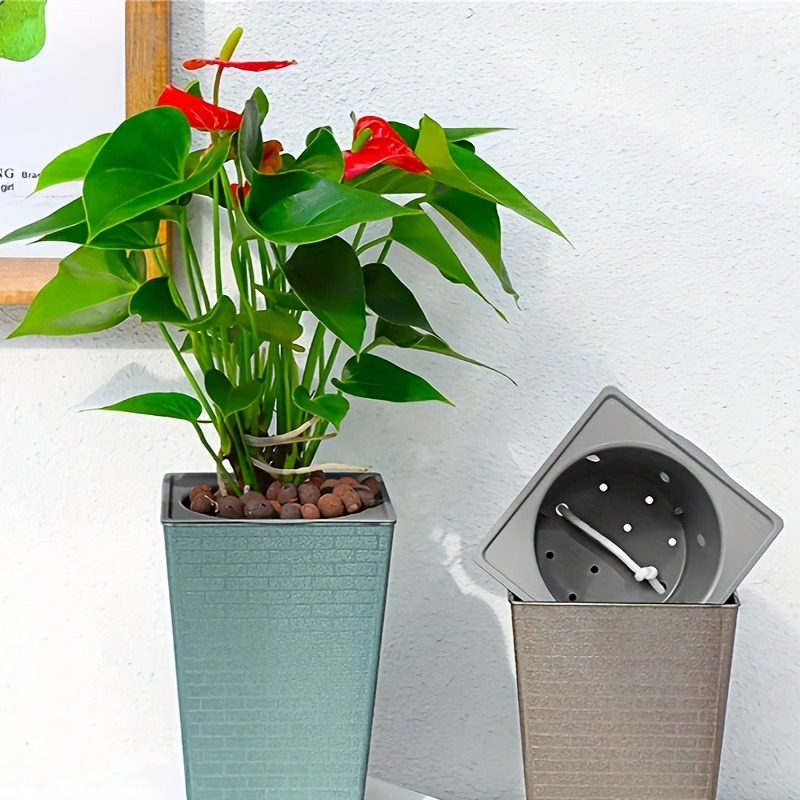 Aloe Vera Pot - Plastic Brick Pattern Flowerpot Creative Shape