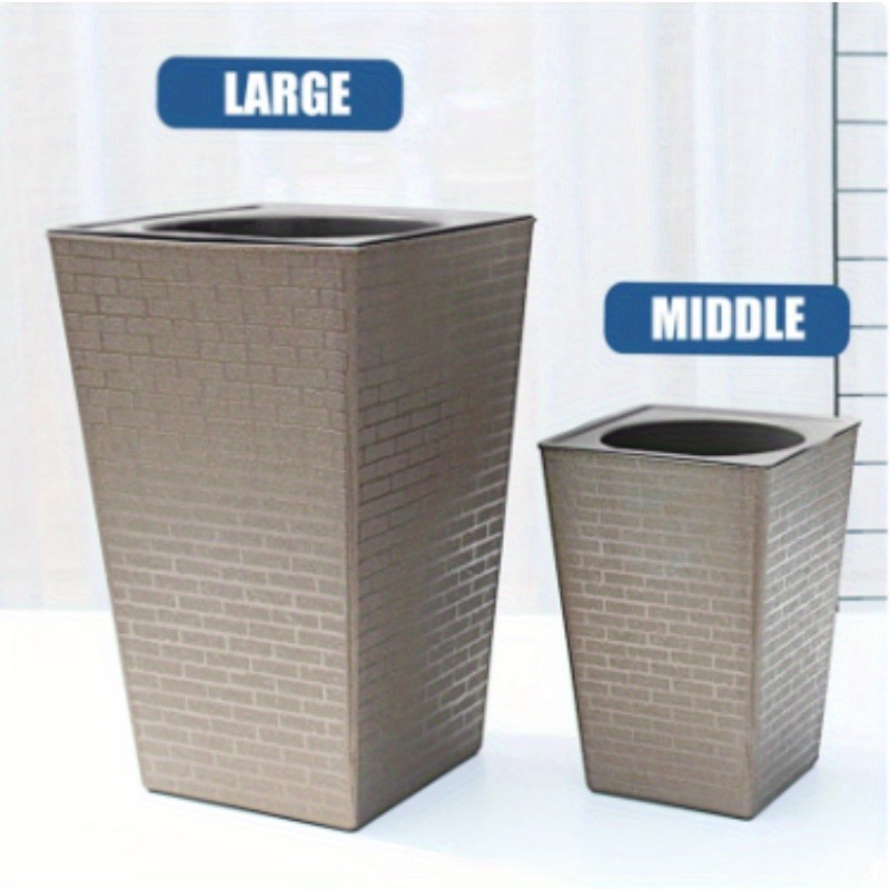 Plastic Brick Pattern Flowerpo - Aloe Vera Pot 评论和价格