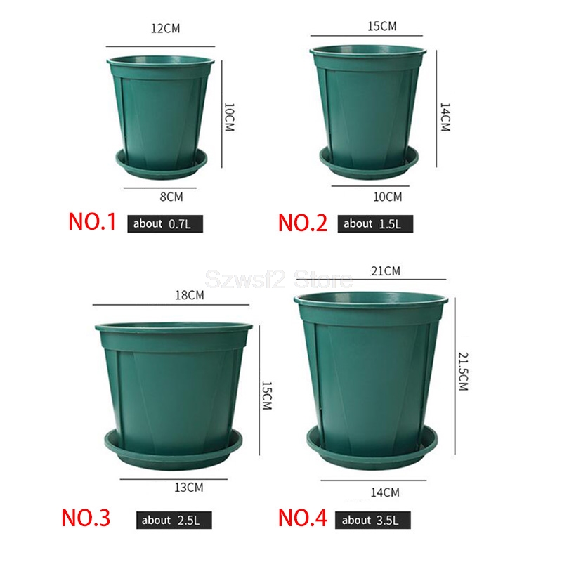 5/10pcs Green Plastic Plant Fl - Aloe Vera Pot 评论和价格