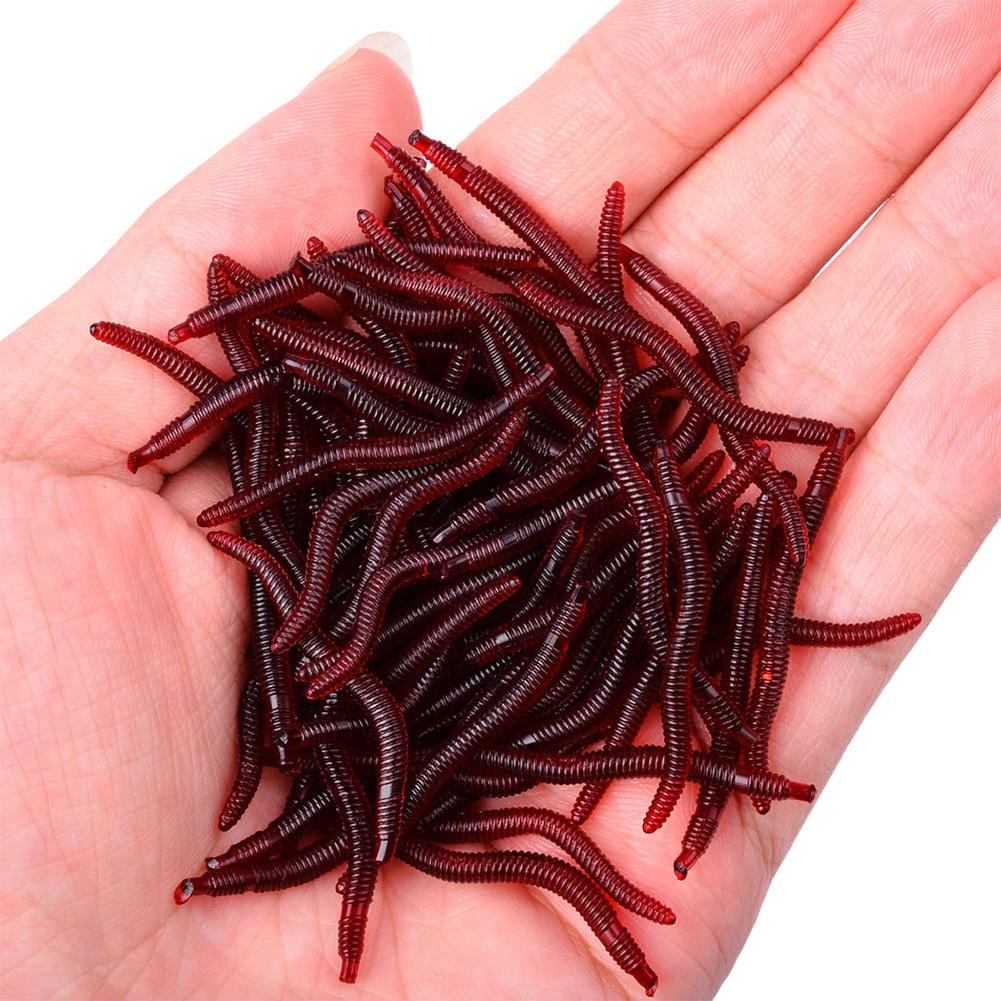 50/100PCS Soft Lure Bass Bream - Aglaonema Red 评论和价格